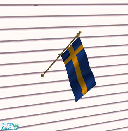 Sims 2 — Flags for your Home - Sweden by Gamerg — This is the Flags for the Home Series Sweden Flag. One of my favorites