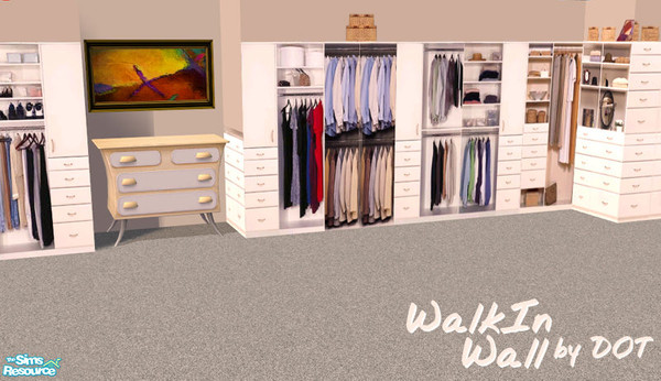 Sims 2 — WalkIn by DOT — WalkIn closet Walls.