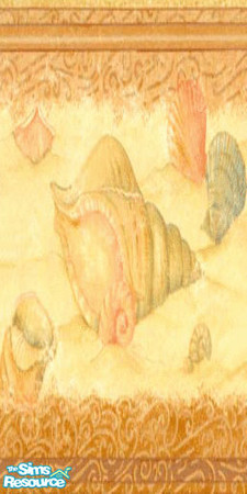 Sims 2 — Orange by Astarta — Old fashion bath wall