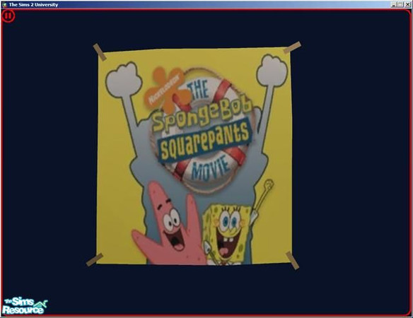 Sims 2 — Spongebob Poster by dddrake — Find under "Reggae Mon"