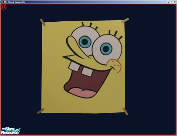 Sims 2 — Spongebob Poster by dddrake — Find under "Reggae Mon"