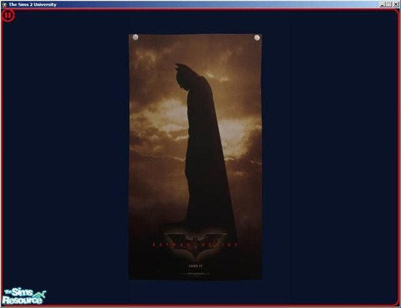 Sims 2 — Batman Poster by dddrake — Find under "Surf the Universe"