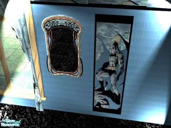 Sims 2 — Batman  mirror by ead425 — Thanks to DC comics:13 items: 2 walls 1 floor: mirror 