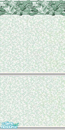 Sims 2 — K8SSeaShellGreenWLL06 by Kate139 — A set of 15 Walls and 4 Floors. Painted and Papered Walls with Sea Coral