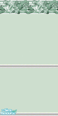 Sims 2 — K8SSeaShellGreenWLL04 by Kate139 — A set of 15 Walls and 4 Floors. Painted and Papered Walls with Sea Coral