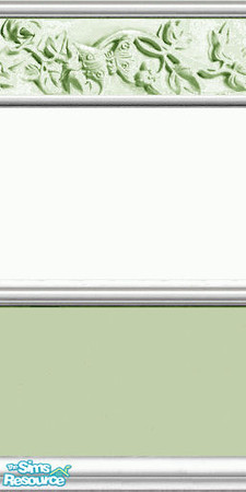 Sims 2 — Spring Moss by Lorah — A pastel spring wall in moss.