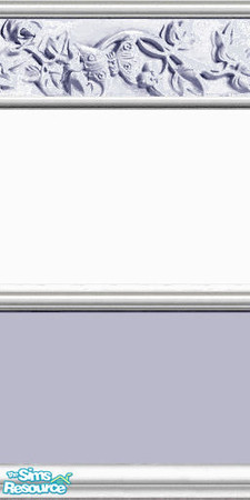 Sims 2 — Spring Blue by Lorah — A pastel spring wall in blue.