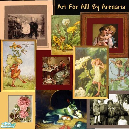 Sims 2 — Art For All! by arenaria — Art for everyone! Check back often, because I will be adding more!! By Arenaria