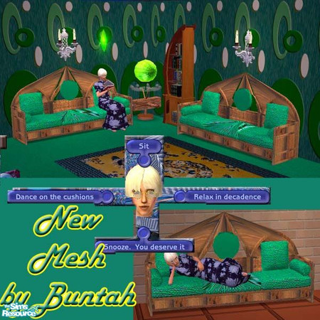 Sims 2 — Colorful Couch BASE MESH by buntah — This is the BASE MESH file for this couch. You need this one to see the