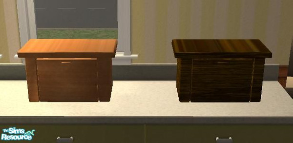Sims 2 — 2 Breadbins for your sim's kitchens!! by oldmember_TheSims2Master2 — A simple breadbin and a darker recolour for