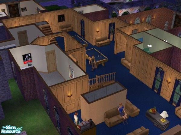 Sims 2 — Campus Students HQ by Invasion — 