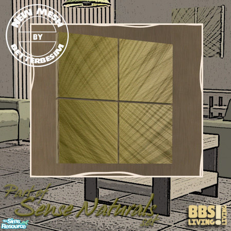 Sims 2 — Sense Naturals Living, Painting by BetterbeSim — Serenity in basics; natural colors and honest materials.