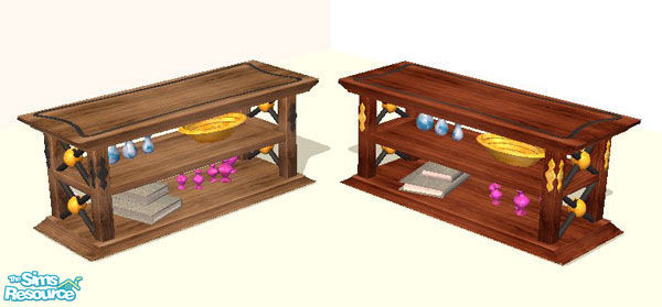 Sims 2 — dh-lightwood-sideboard by Dincer — made as a match to my famous lightwood set, this item is the sims2 version of