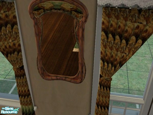 Sims 2 — lionandtigers mirror by ead425 — a touch of the wild:11 items, 2 walls 1 floor: mirror 