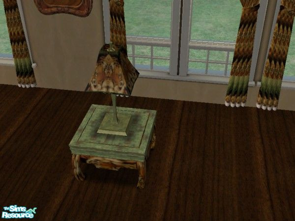 Sims 2 — lionandtigers lamp by ead425 — a touch of the wild:11 items, 2 walls 1 floor: lamp 