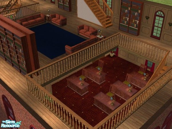 Sims 2 — Public Library by Invasion — 