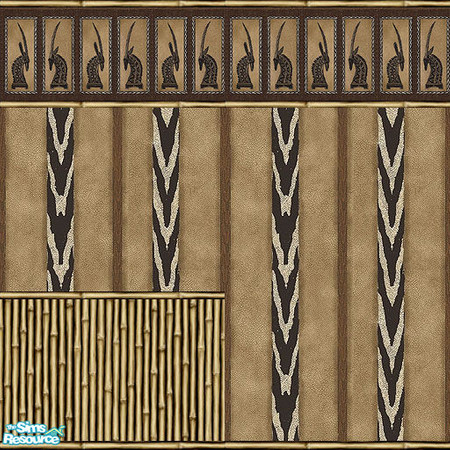 Sims 2 — Tribal Set by Halfcreek — created by Halfcreek