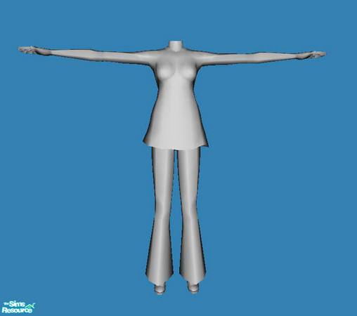 Sims 2 — Openhouse AF Bell Bottoms Set - Openhouse Af Bellbottom Mesh by openhousejack — new mesh