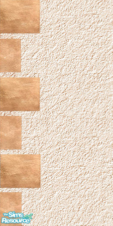 Sims 2 — Pale Orange Stucco Corner by TheaDidia — Corner pieces for your pale orange stucco wall, complete with sandstone