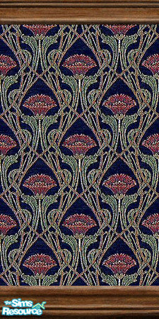 Sims 2 — Art nouveau wallpaper 10 by Helena — -