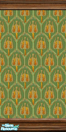 Sims 2 — Art nouveau wallpaper 7 by Helena — -