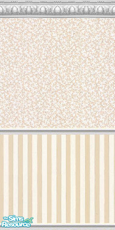 Sims 2 — K8SSeaShellBeigeWLL15 by Kate139 — A set of 15 Walls and 4 Floors. Painted and Papered Walls with Sea Coral