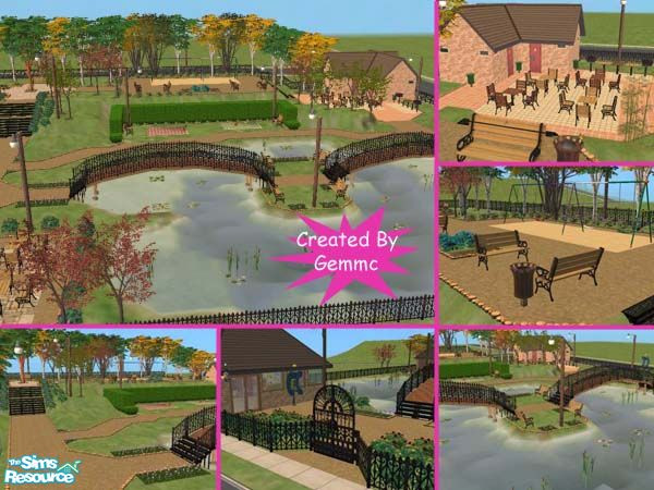 Sims 2 — Open Lake Park by gemmc — Come to your local park, a day of fun and laughter for the whole family! Includes