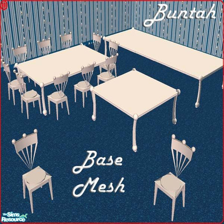 Sims 2 — Modern Chair White BASE MESH by buntah — This is the white BASE MESH chair for this set. You must have this one
