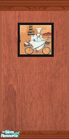 Sims 2 — Chef's Kitchen Wall 1 by lindakelly — Part of the Chef's Kitchen Collection.