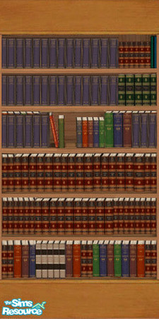 Sims 2 — Paper BookWall5 by DOT — Paper BookWall5