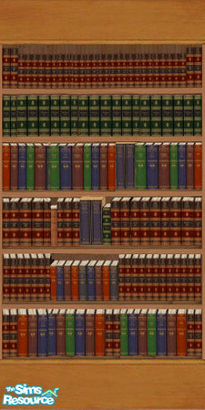 Sims 2 — Paper BookWall2 by DOT — Paper BookWall2