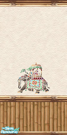 Sims 2 — am_asian07 by Cruella — Asian themed walls.