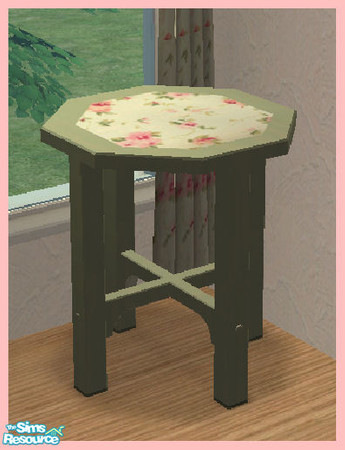Sims 2 — Shabby Chic Endtable by SSilver — Part of my Shabby Chic Office.