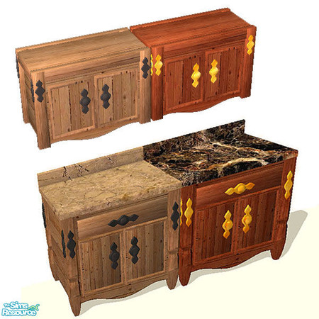 Sims 2 — dh-lightwood-overheadcabinet by Dincer — this is the sims2 version of my famous lightwood set for sims1... 