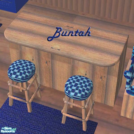 Sims 2 — Comfy Kitchen Bar Stool CUSHION by buntah — This is part of my Comfy Kitchen set.