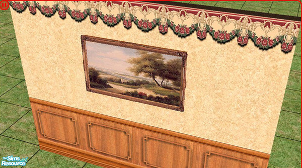Sims 2 — dh-countryside-painting by Dincer — This is the sims2 version of my ligtwood set which i made for sims1 years