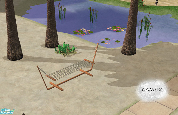 Sims 2 — Happy Time Hammock - Honey by Gamerg — This is my favorite one out of the Set, its so pretty!~ TIP: Can put Palm