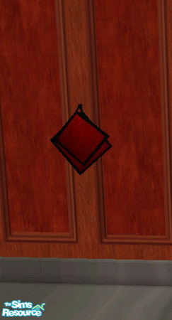 Sims 2 — Black and Red Pot Holders by Gamerg — Goth Sims need something nice too. :)
