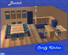 Sims 2 — Comfy Kitchen by buntah — This set is centered around my Any Size table and my Anywhere chair. You need the base