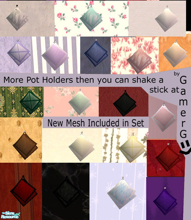 Sims 2 — More Pot Holders then you can shake a st by Gamerg — This is a new mesh for Pot Holders, Special thanks to Dr.