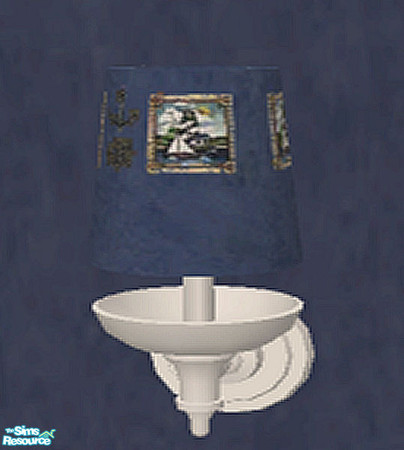 Sims 2 — LED Lighthouse Wall Sconce Base by ladyearthdancer — This is the white base for the lighthouse sconce
