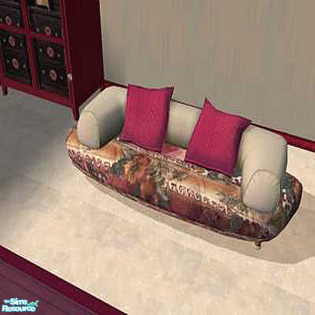 Sims 2 — Cheyenne Rust Loveseat by lindakelly — Part of the Cheyenne Rust Living Room. Hope you like it.
