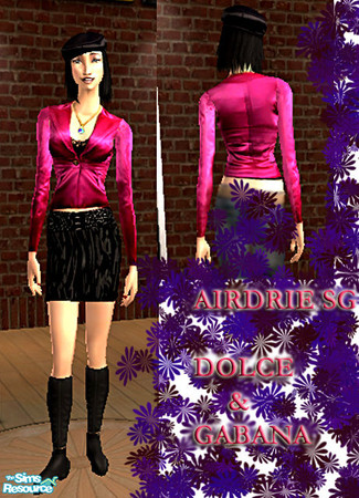 Sims 2 — Dolce & Gabbana Jacket by airdrie — This hot pink jacket for your adult sims was inspired by the Dolce &