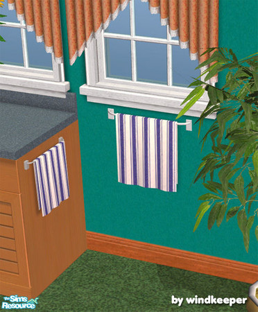 Sims 2 — Small towel design 09 by Windkeeper — *Updated Dec 8/06* Towel recolor of Small towel mesh. Requires that file