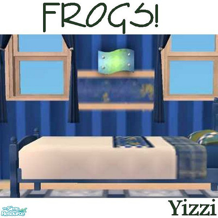 Sims 2 — FROGS! Lamp by Yizzi — Wall light for use with "FROGS!"
