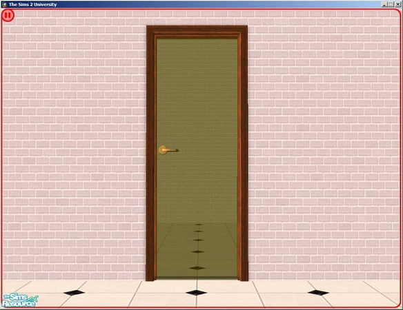 Sims 2 — Glass Doors - Medium Wood, Yellow Glass by dddrake — Glass Doors - Medium Wood, Yellow Glass --Set-- Glass Doors