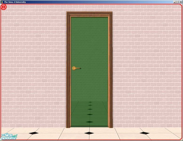 Sims 2 — Glass Doors - Light Wood, Green Glass by dddrake — Glass Doors - Light Wood, Green Glass --Set-- Glass Doors in