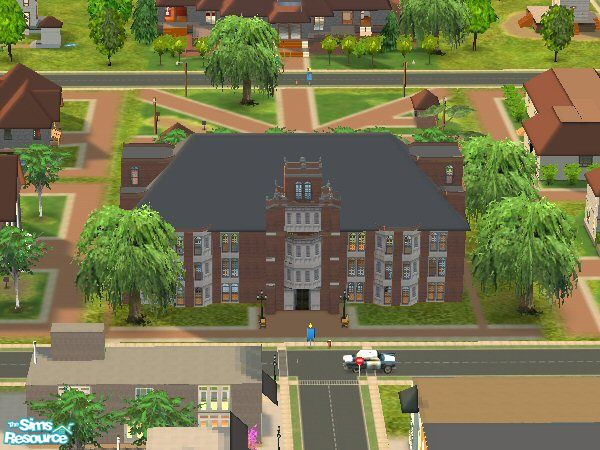 Sims 2 — Admin. Building by MicL2U — Every campus has one....or should. This Administration Building is fashioned after