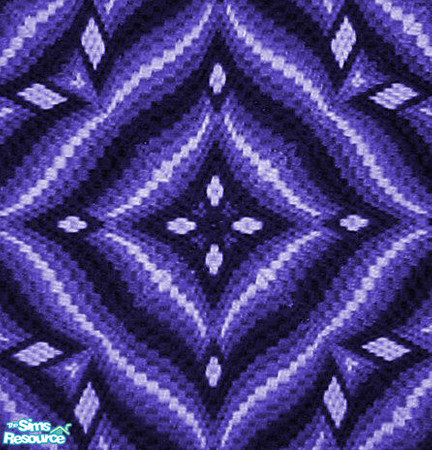 Sims 2 — 4 Way Bargello - Blue by maylynn55 — It all started with a beautiful piece of needlework...
