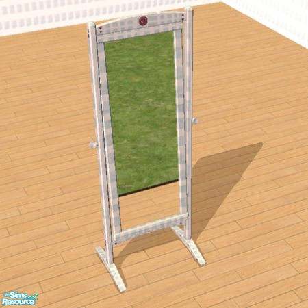 Sims 2 — ChicaShab Blue Mirror by STP Carly — ChicaShab bedroom set for that handpainted look.